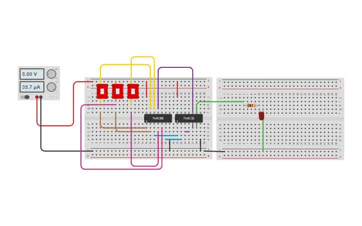 Circuit design cablage Ri+1 | Tinkercad