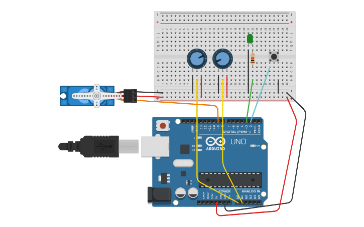 Circuit design Matlab App Designer Arduino - Tinkercad