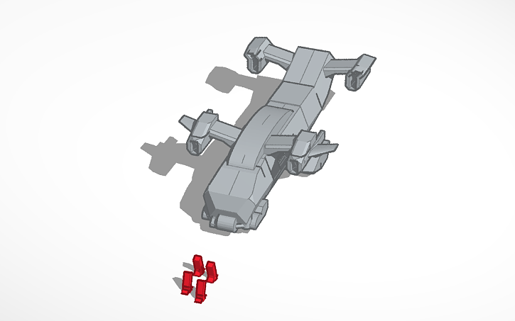 3D design call of duty razerback vtol - Tinkercad