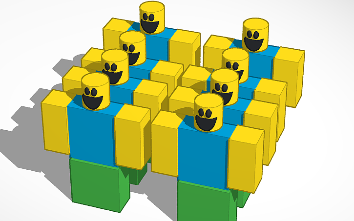 3d Design Roblox Noob Army Tinkercad - roblox noob army