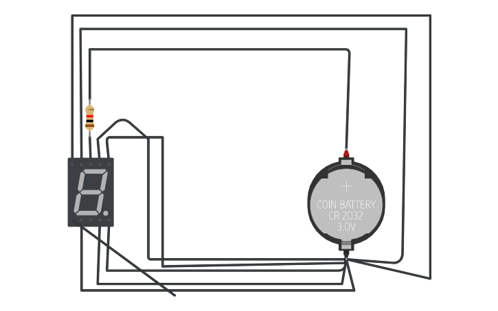 Circuit design 7 Segment Display | Tinkercad