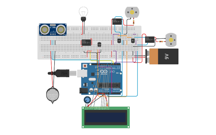 Circuit design Horta Auto 3.0 - Mariana B 2AI | Tinkercad