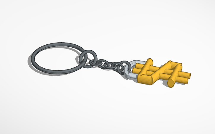 Cad Keychain Design 3D design Copy of Keychain - Tinkercad