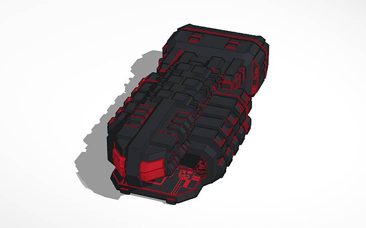 3D design NAVE CON ANGAR 3 DE LA FLOTA DEL DESTRUCTOR - Tinkercad