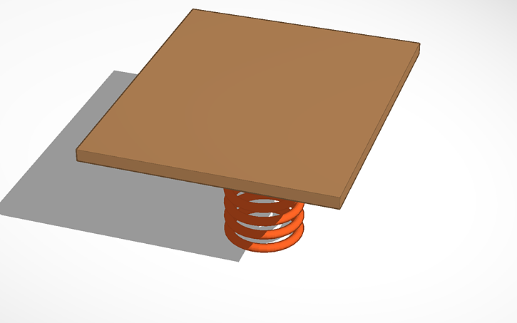 3D design spring trap - Tinkercad