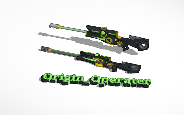 3D design valorant origin operater - Tinkercad