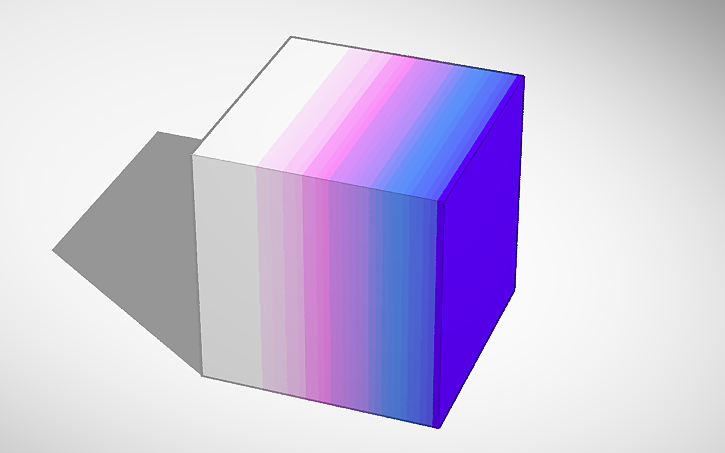 3D design gradient - Tinkercad