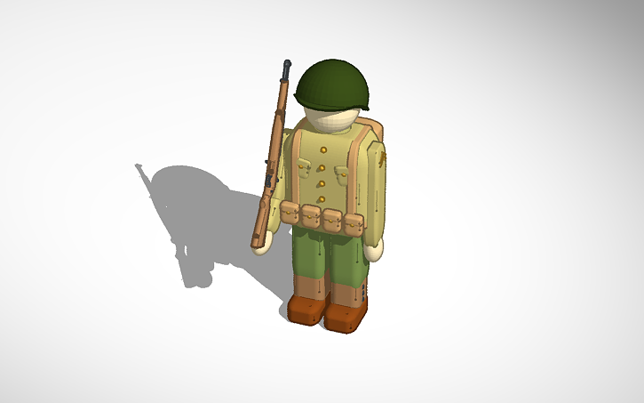 Wwii American Soldier Tinkercad - 3d design roblox marshmello army tinkercad