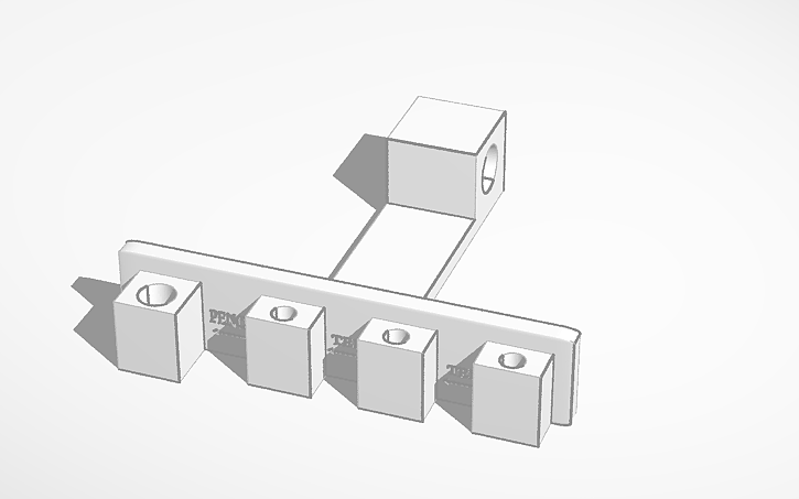 3D design Golf Tee And Pencil Holder - Tinkercad