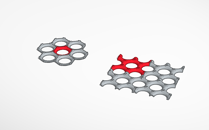 3D design Perf O Grip Tiles - Tinkercad