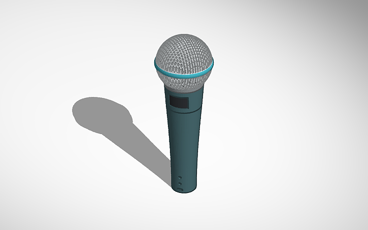 Solidworks Microphone 3D design Microphone - Tinkercad