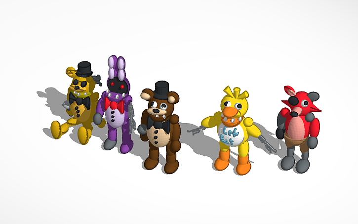 How tall are the FNAF 1 Animatronics?