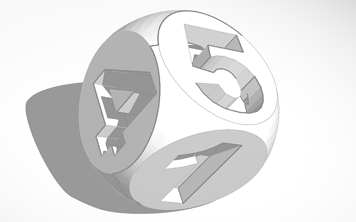 3d Design Dado Tinkercad