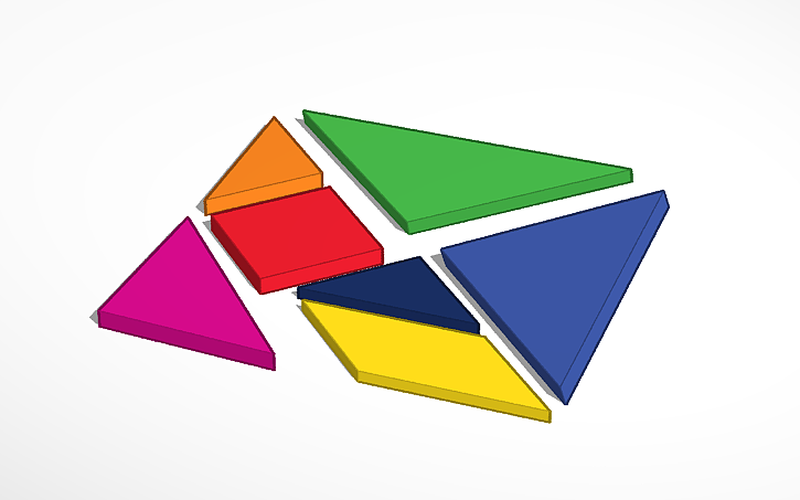 3D design TANGRAM | Tinkercad