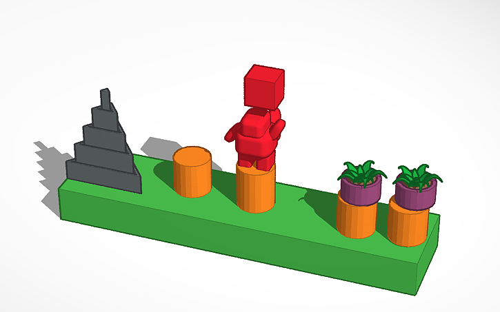 3d tinkercad нарисовать паровозик