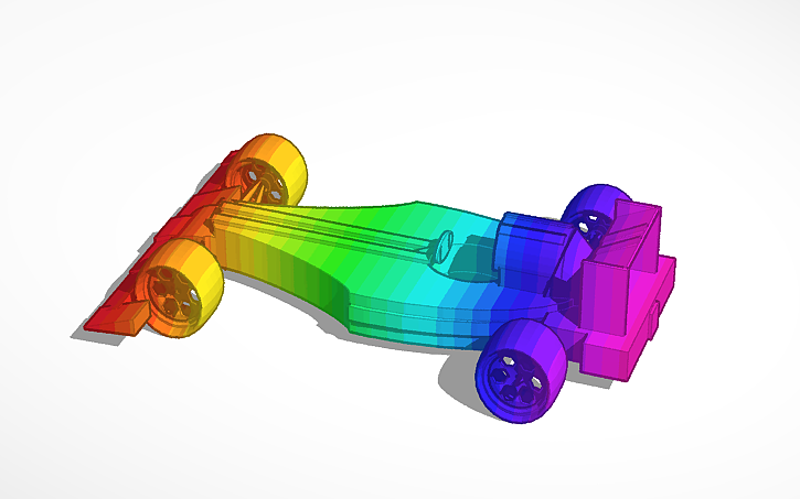 3D design Gradient Race Car | Tinkercad