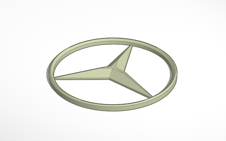 3D design Mercedes Stern - Tinkercad