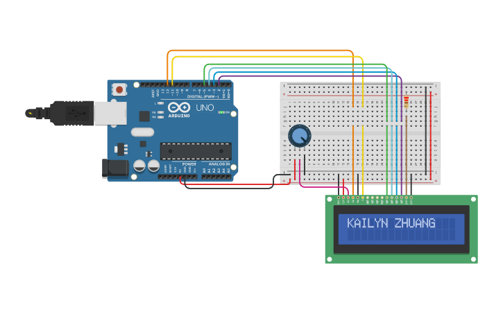 Circuit design Q3 HO2 - Tinkercad