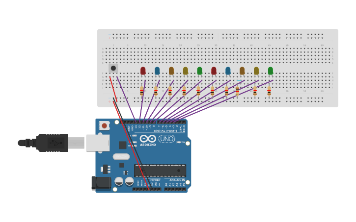 Circuit design Automated Lights - Tinkercad