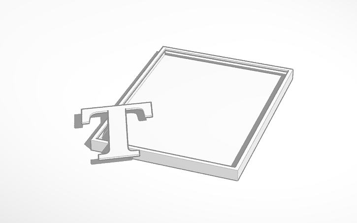3D design picture frame - Tinkercad