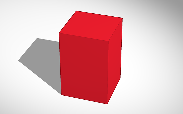 3D design Big Red Block | Tinkercad