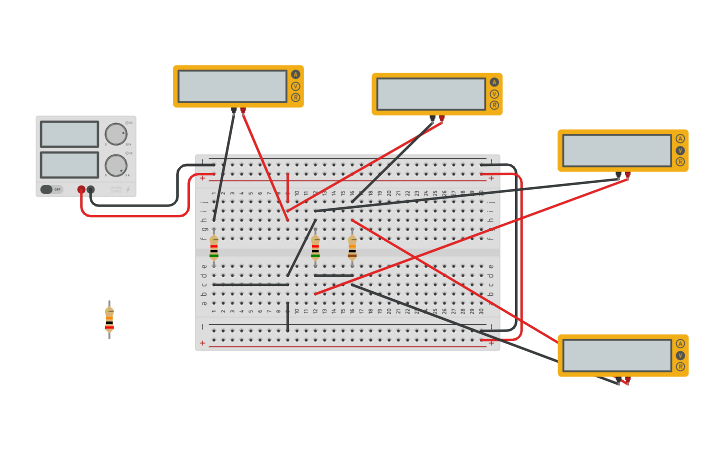 circuit-design-partitore-di-corrente-tinkercad