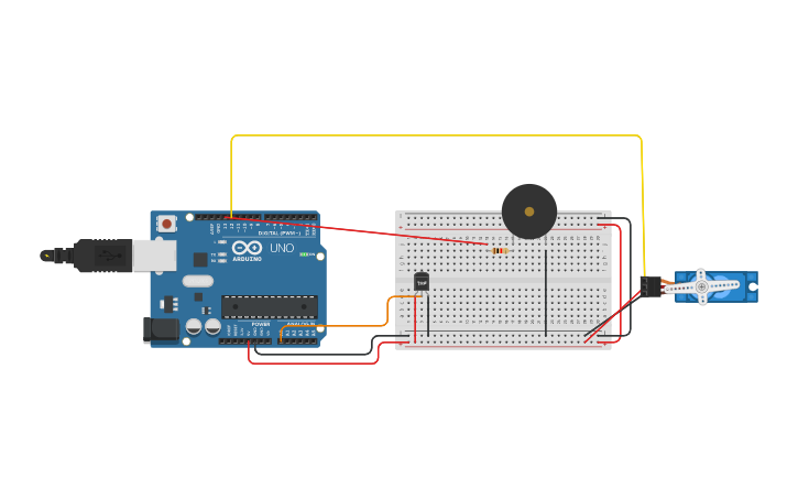 Circuit design Humidity Checker | Tinkercad