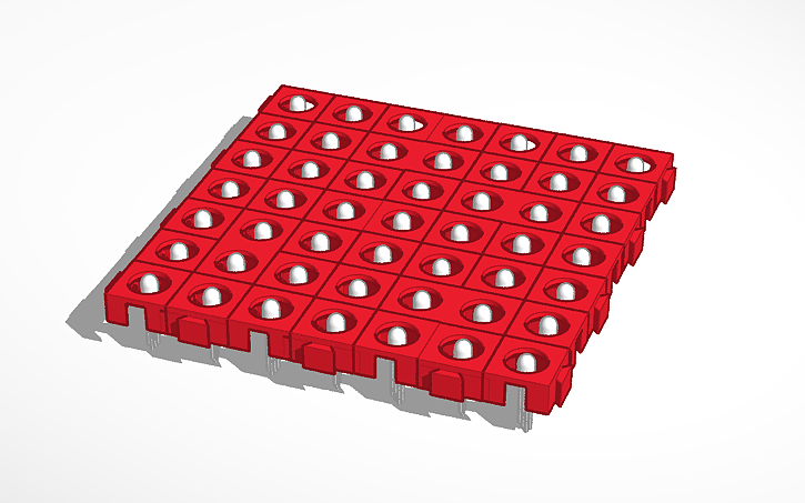 Matrix Led Solidworks 3D design LED Matrix - Tinkercad