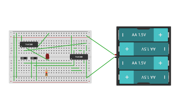 Circuit design Xnor gate using nand | Tinkercad