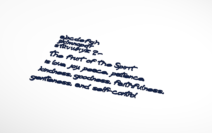 3D design EntropyGun script #font plus Galatians 5:14 Fruit of the ...