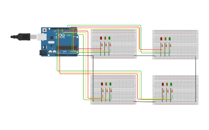 Circuit design simpang 4 ratih tomia - Tinkercad