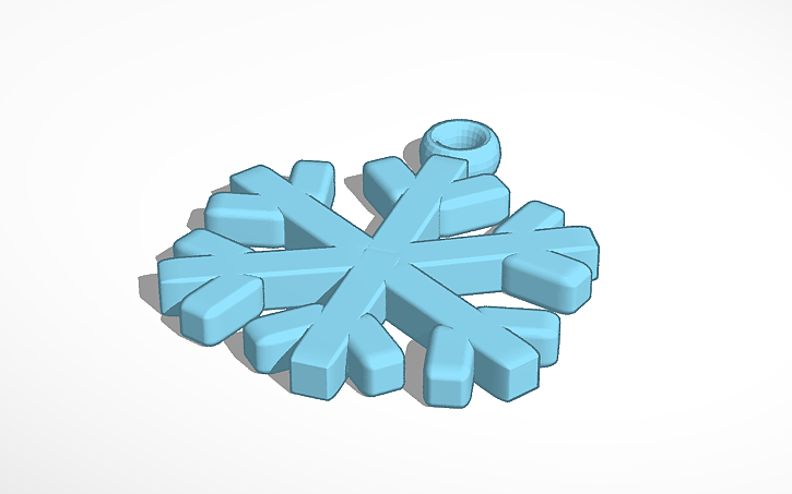 3d Design Copo De Nieve - Tinkercad