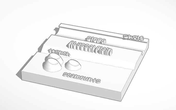 3d Design Copy Of Bruce S Ocean Floor Tinkercad