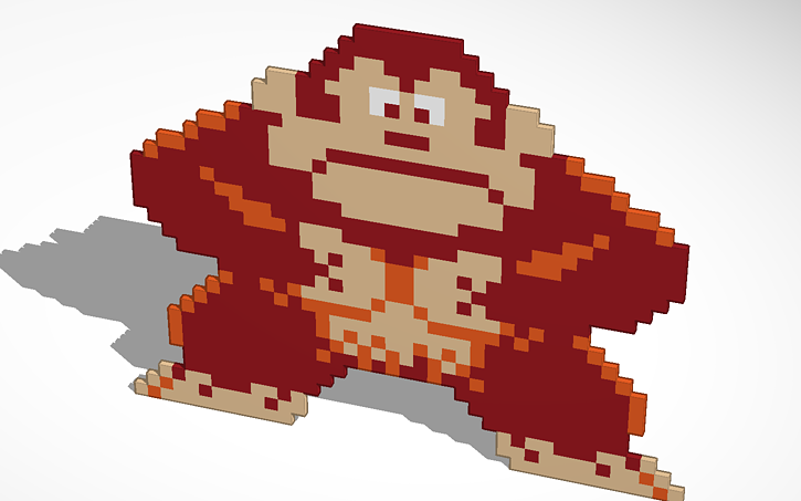 Copy Of Pixel Donkey Kong Retro Tinkercad