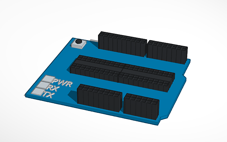 3D design Arduino Uno Expansion Board - Tinkercad