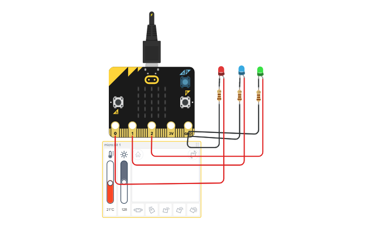 Using Micro Bit With External Components Tinkercad Tutorial Circuit design Micro:Bit - Mauro Tanaka 01 | Tinkercad