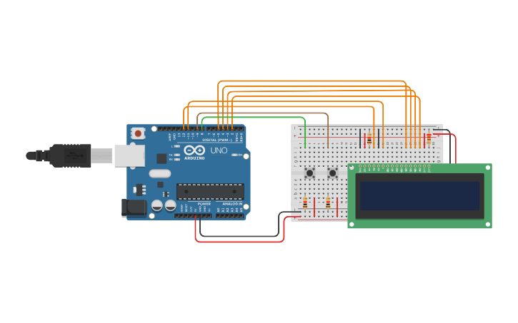 Circuit design COMP 1045 LAB 8 L4 AV - Tinkercad