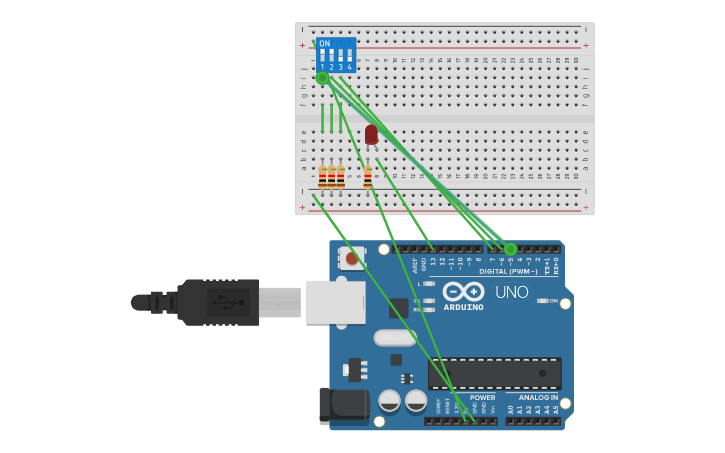 Circuit design Arduino #2 - Tinkercad