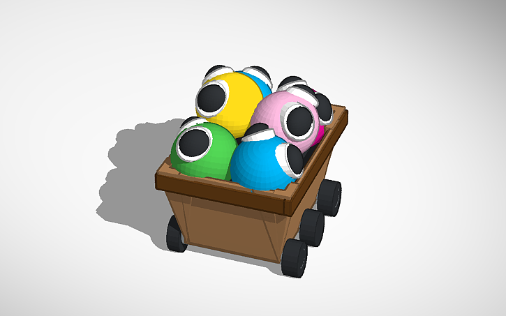 3D design looky cart ride from rainbow friends - Tinkercad