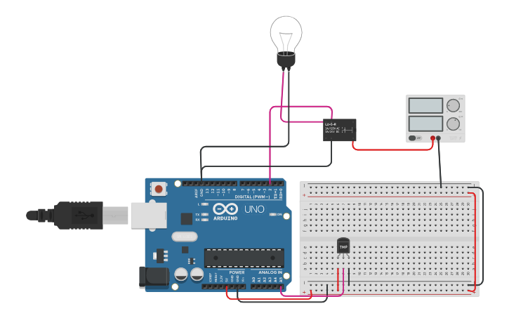 Circuit Design Sensor Lm35 Con Foco Tinkercad 9123