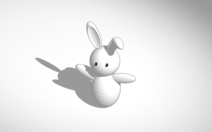 3D design rabbit - Tinkercad