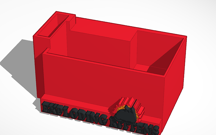 3D design Drimed yates exploding kittens expansion box | Tinkercad