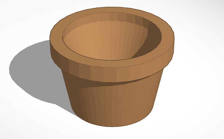 Pot Design In3d 3D design Flower Pot - Tinkercad