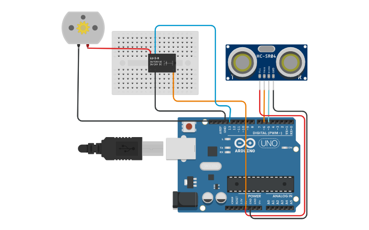 Circuit design SENSOR MOTOR - Tinkercad