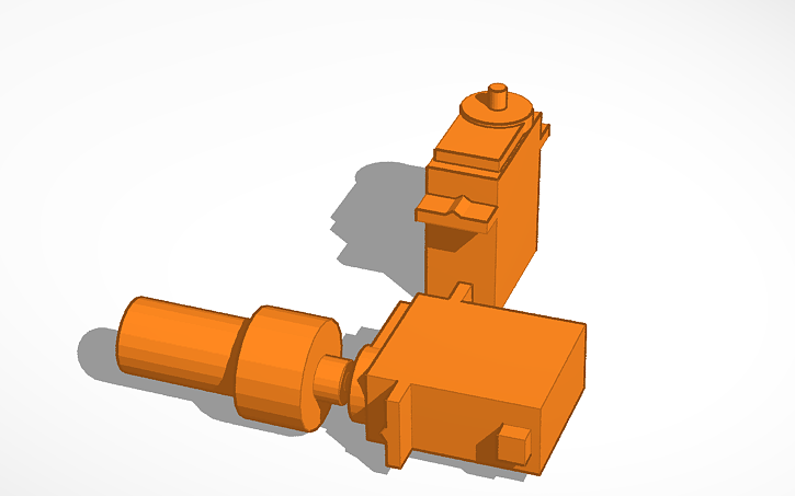 3D design Servos - Tinkercad
