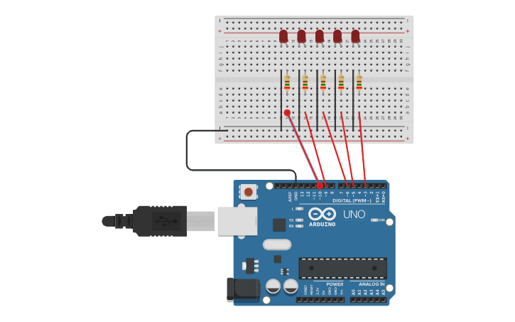 Circuit design pwm - Tinkercad