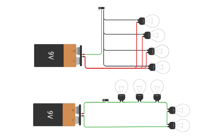 Circuit design CIRCUITO LED Y PARALELO - Tinkercad