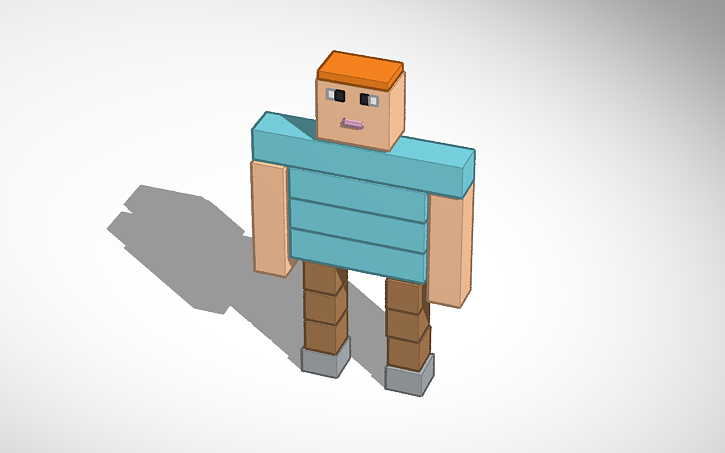 3D Design Alex Minecraft Tinkercad