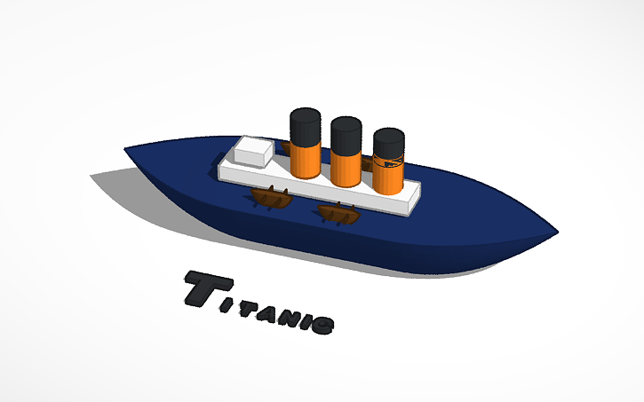 3D design zagada titanic - Tinkercad