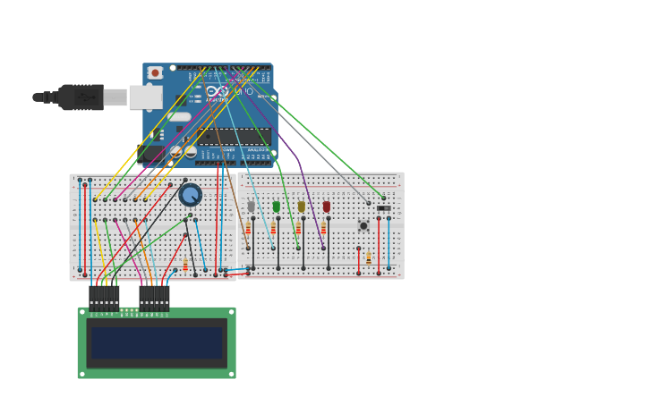 Circuit design Stopwatch with Arduino - Tinkercad